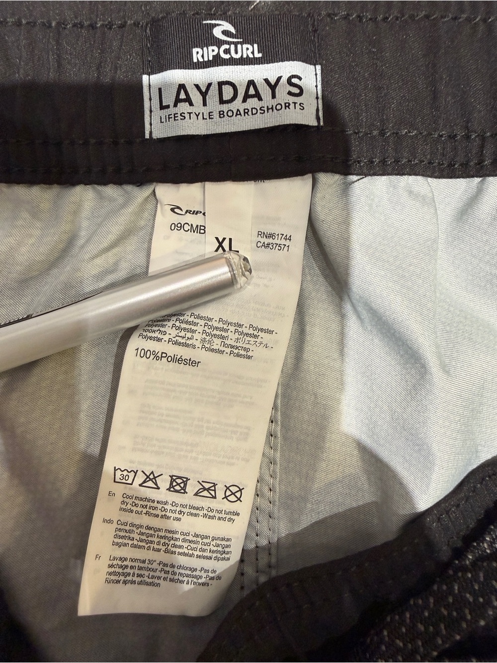 NWT XL Rip Curl Shock Easy Fit Men's Board Shorts Swim Trunks - Picture 6 of 6
